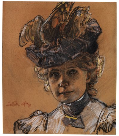 Portrait of Gertraud Luberich by Leo Putz